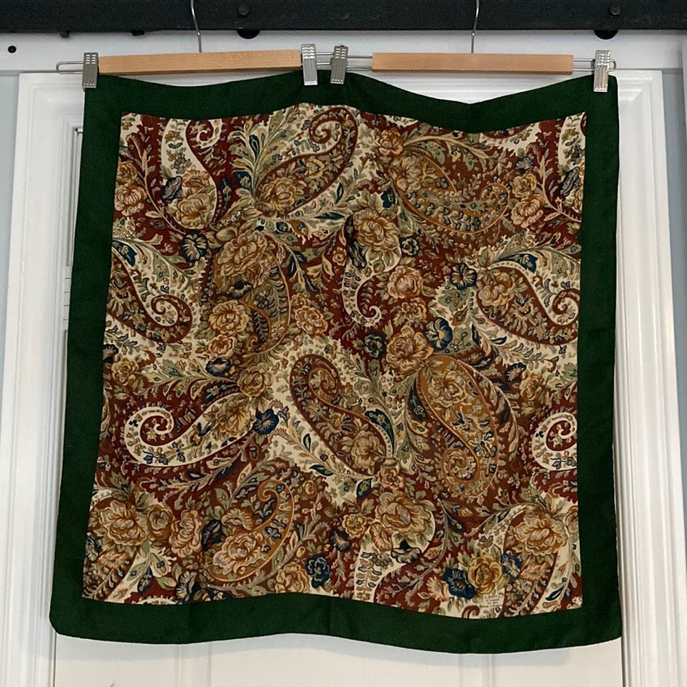 Liberty of London all silk Made in England square scarf
